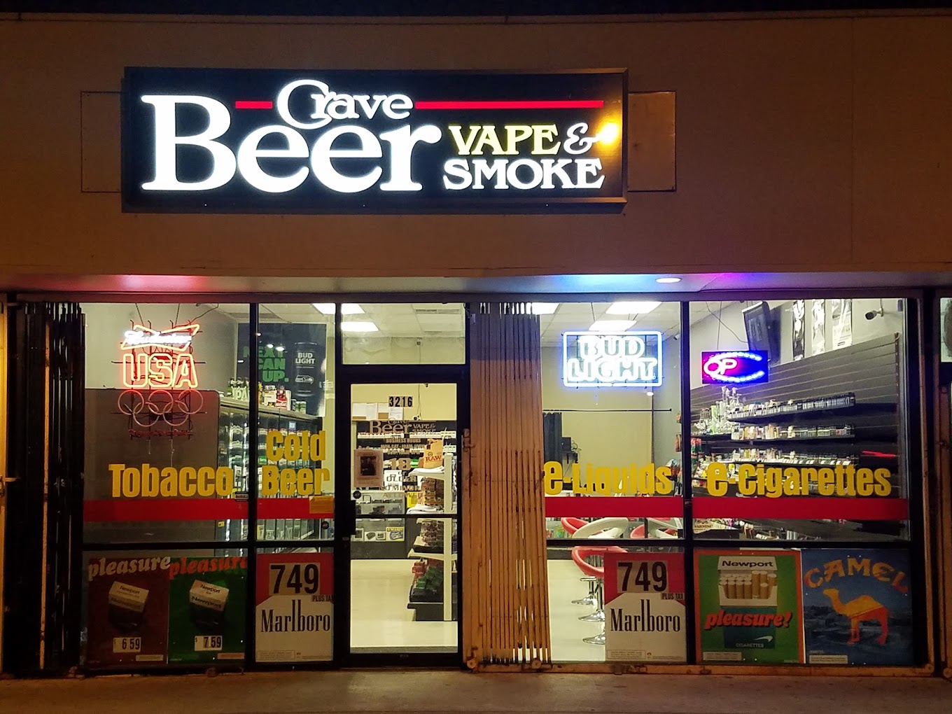 Crave Beer & Vape Smoke